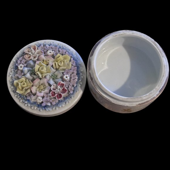 Vintage German Powder Jar / Trinket Box - Picture 5 of 10